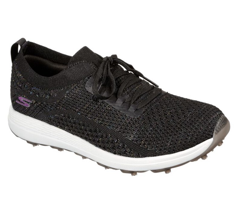 Skechers Go Max - Glitter - Womens Golf Shoes Black/Multicolor [AU-NC6077]